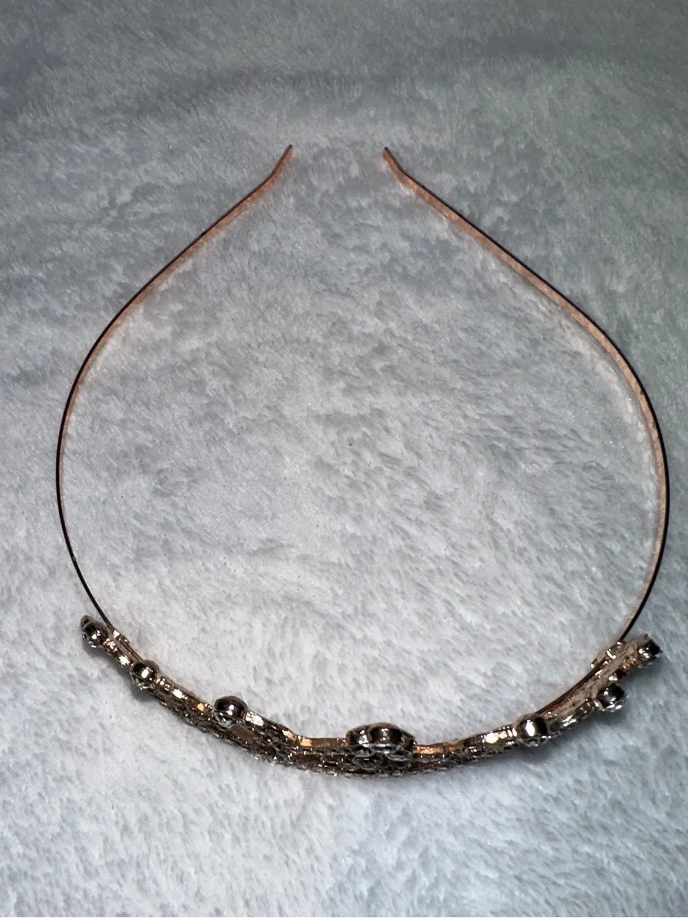 Rose Gold Rhinestone Tiara Princess Crown
